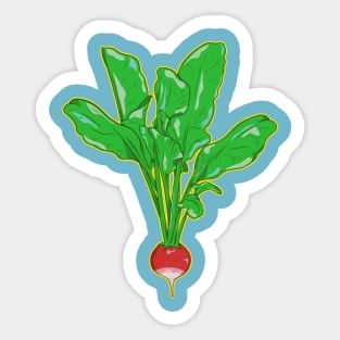 Vector Radish Sticker